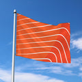 Salmon Print Polyester Flag