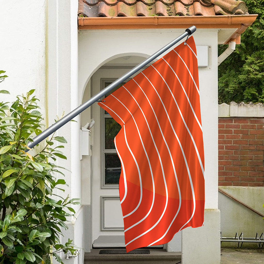 Salmon Print Polyester Flag