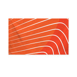 Salmon Print Polyester Flag