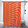 Salmon Print Premium Shower Curtain