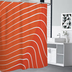 Salmon Print Premium Shower Curtain