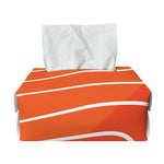Salmon Print Rectangle Tissue Box Cover