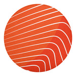 Salmon Print Round Blanket