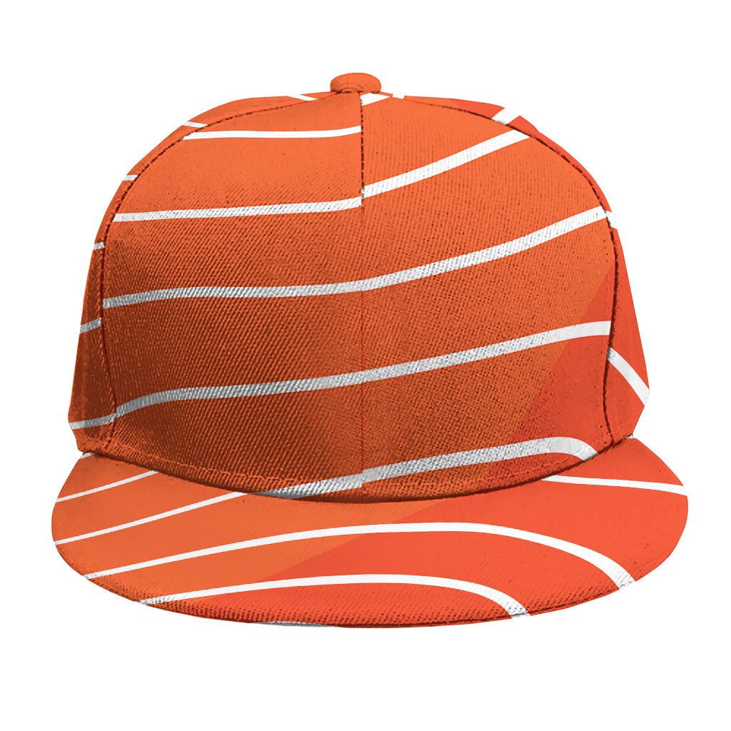 Salmon Print Snapback Cap