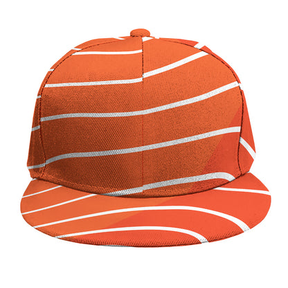 Salmon Print Snapback Cap