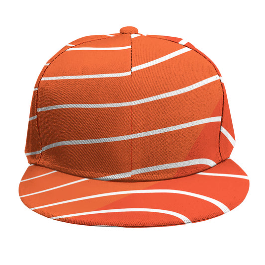 Salmon Print Snapback Cap