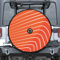 Salmon Print Tire Cover With Camera Hole