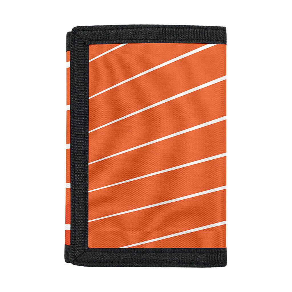 Salmon Print Trifold Wallet