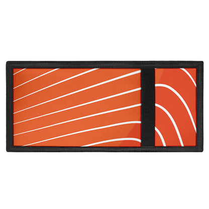 Salmon Print Trifold Wallet