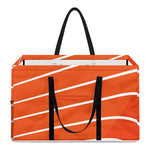 Salmon Print Utility Tote Bag