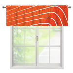 Salmon Print Window Valance
