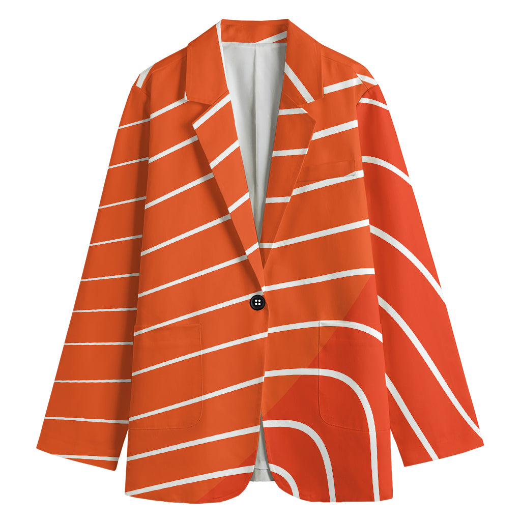 Salmon Print Women's Blazer