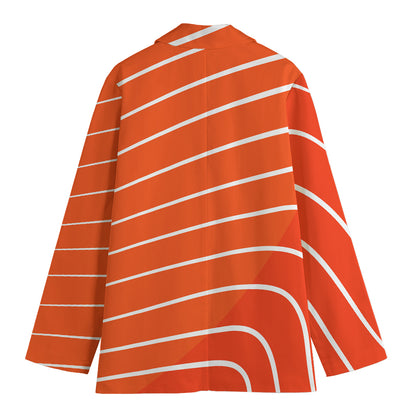 Salmon Print Women's Blazer