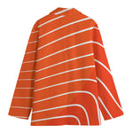 Salmon Print Women's Cotton Blazer