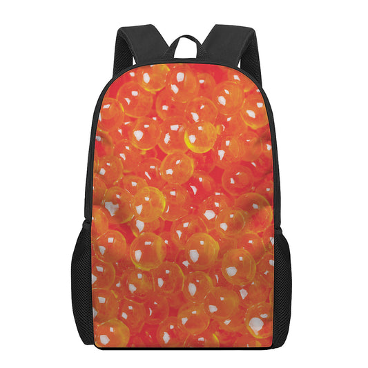 Salmon Roe Print 17 Inch Backpack