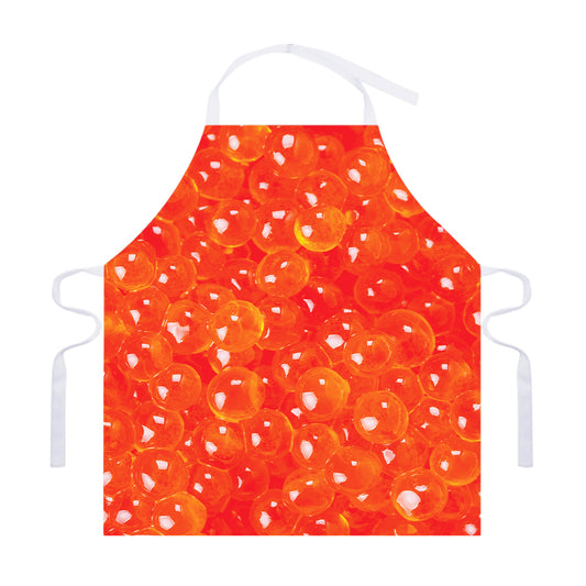 Salmon Roe Print Adjustable Apron