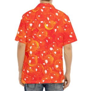 Salmon Roe Print Aloha Shirt