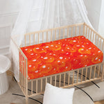 Salmon Roe Print Baby Crib Sheet