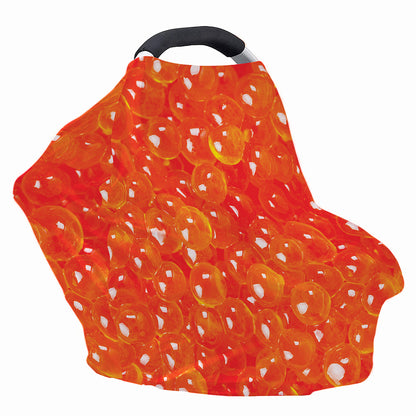 Salmon Roe Print Baby Seat Cover