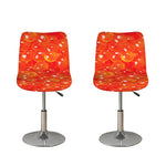Salmon Roe Print Bar Stool Covers