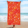 Salmon Roe Print Beach Towel