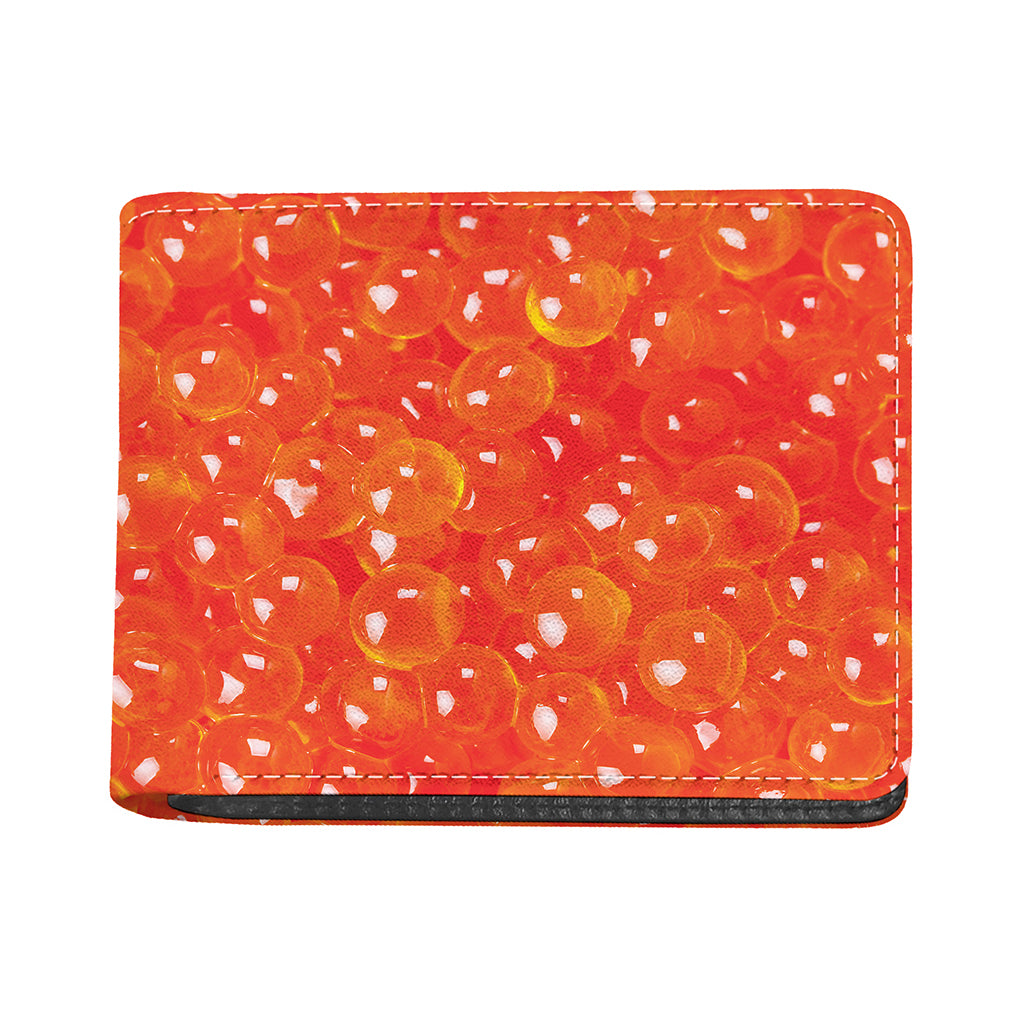 Salmon Roe Print Bifold Wallet