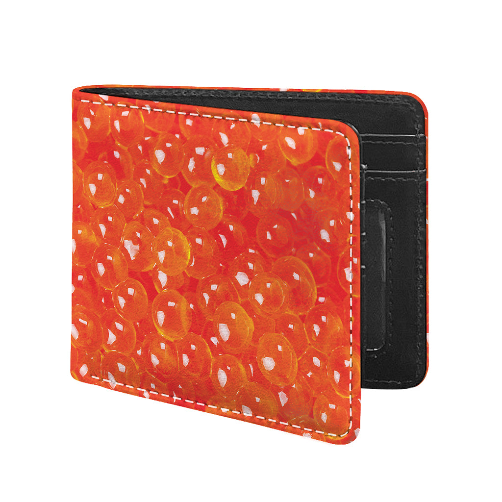Salmon Roe Print Bifold Wallet
