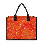 Salmon Roe Print Canvas Tote Bag