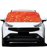 Salmon Roe Print Car Windshield Snow Cover