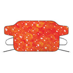 Salmon Roe Print Car Windshield Snow Cover