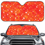 Salmon Roe Print Car Windshield Sun Shade