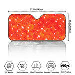 Salmon Roe Print Car Windshield Sun Shade