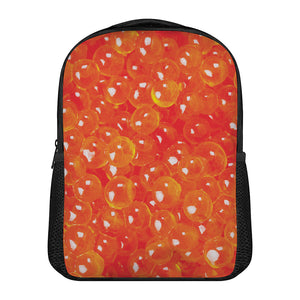 Salmon Roe Print Casual Backpack