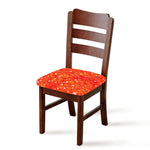 Salmon Roe Print Chair Cushion Cover