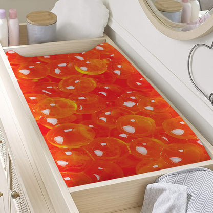 Salmon Roe Print Changing Pad Cover