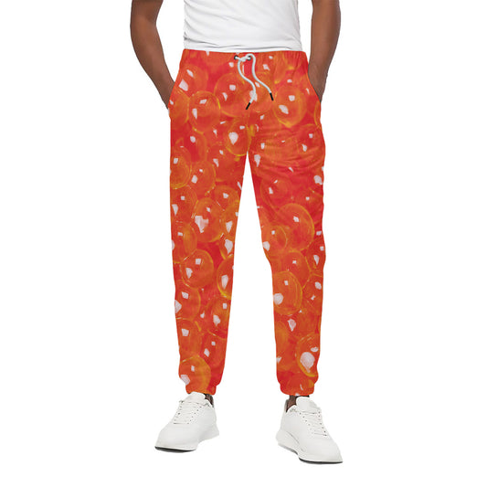 Salmon Roe Print Cotton Pants