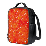 Salmon Roe Print Crossbody Lunch Bag
