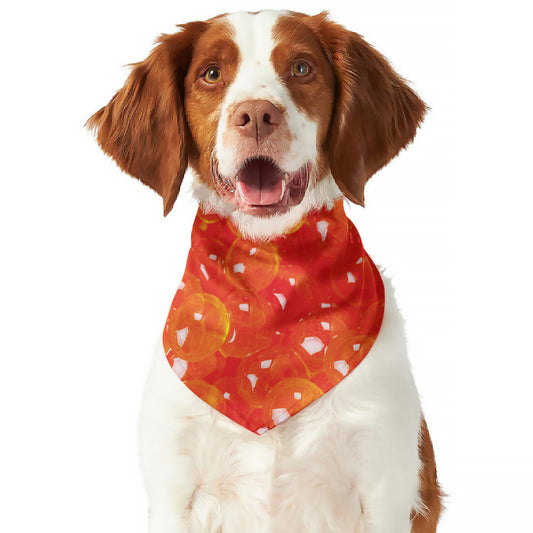 Salmon Roe Print Dog Bandana