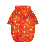 Salmon Roe Print Dog Zip Up Hoodie