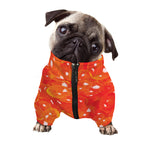 Salmon Roe Print Dog Zip Up Jacket
