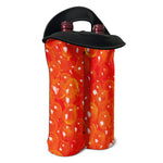 Salmon Roe Print Double Neoprene Wine Tote