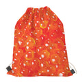 Salmon Roe Print Drawstring Bag