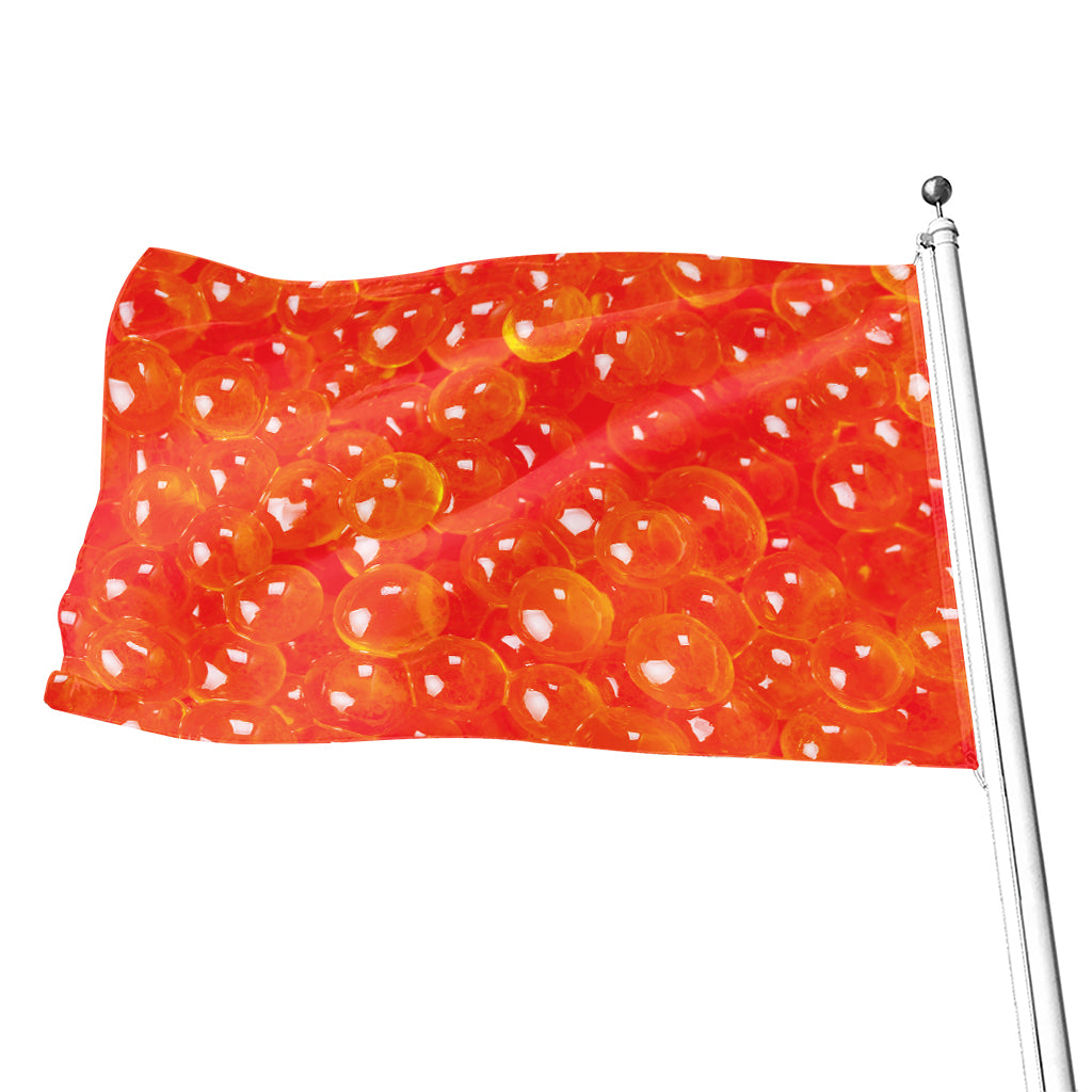 Salmon Roe Print Flag