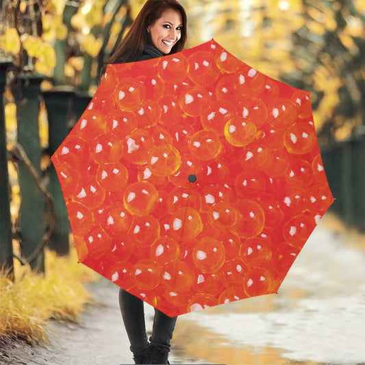 Salmon Roe Print Foldable Umbrella