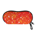 Salmon Roe Print Glasses Case