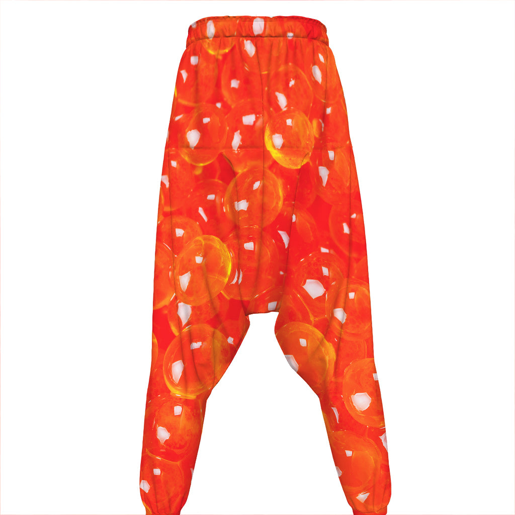 Salmon Roe Print Hammer Pants