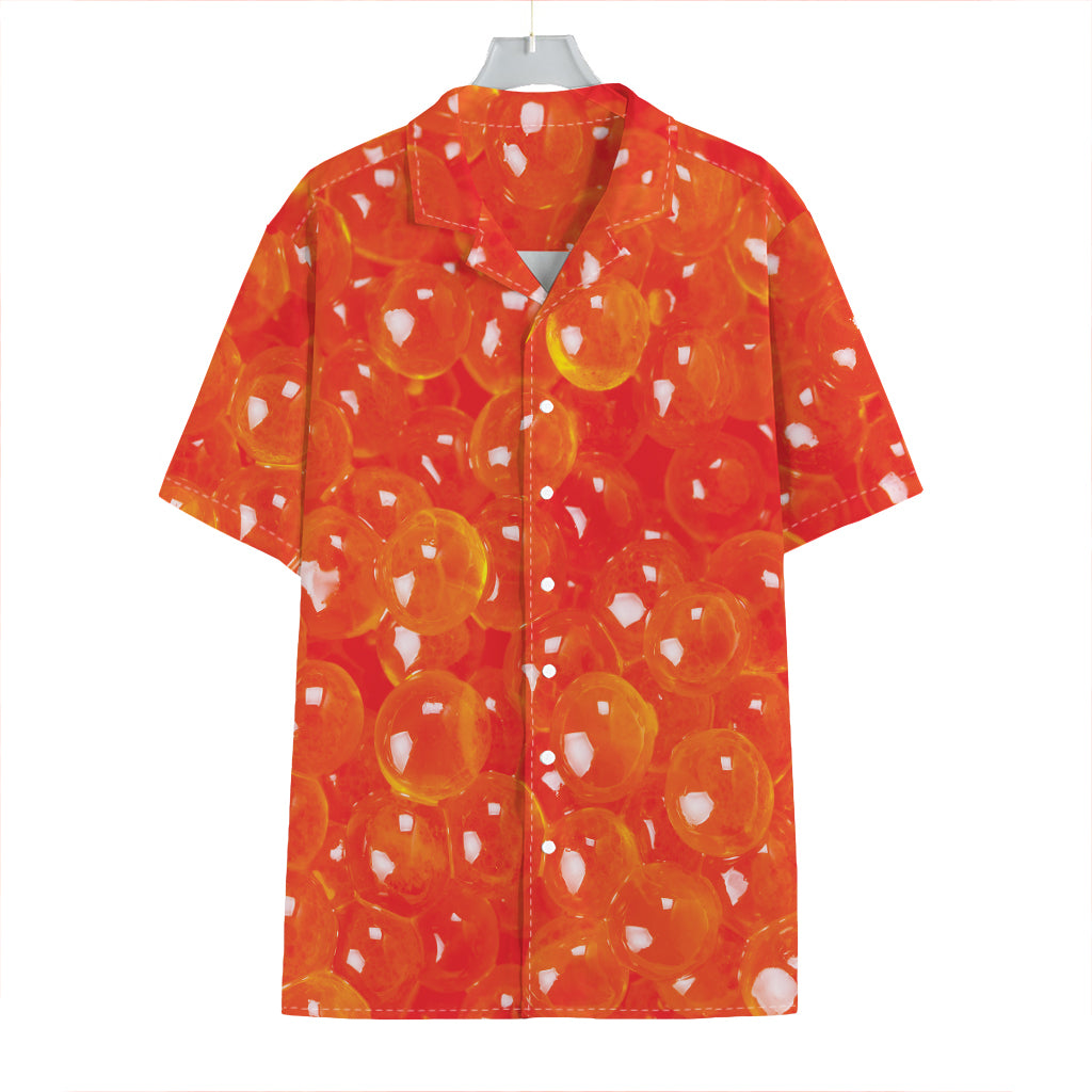 Salmon Roe Print Hawaiian Shirt