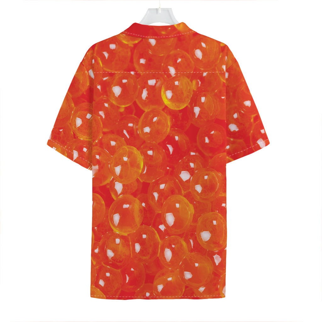 Salmon Roe Print Hawaiian Shirt
