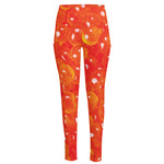 Salmon Roe Print High-Waisted Pocket Leggings