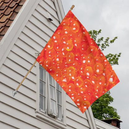 Salmon Roe Print House Flag